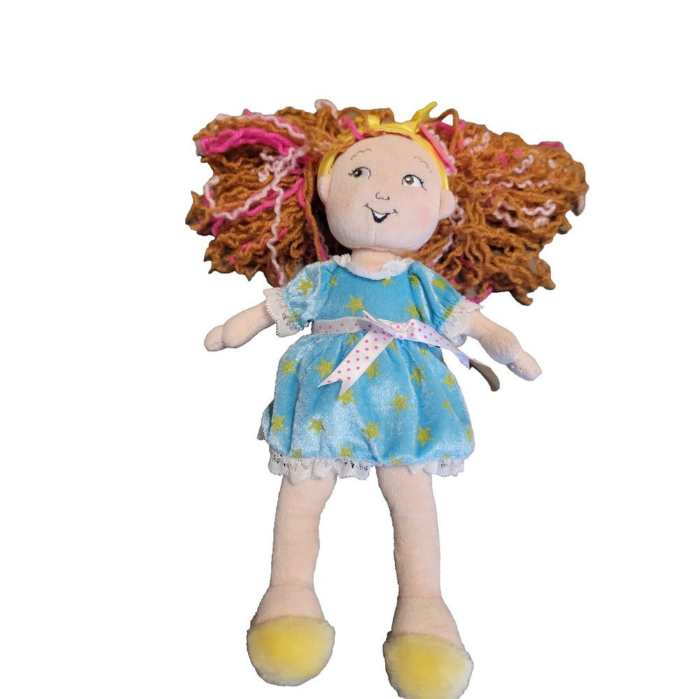 Fancy Nancy 12" Nancy Yarn Hair Blue Dress Plush doll